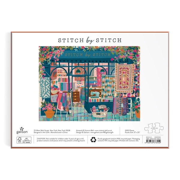  «Пазл Galison Stitch by Stitch 1000 Piece Puzzle», бренда Galison - фото №1