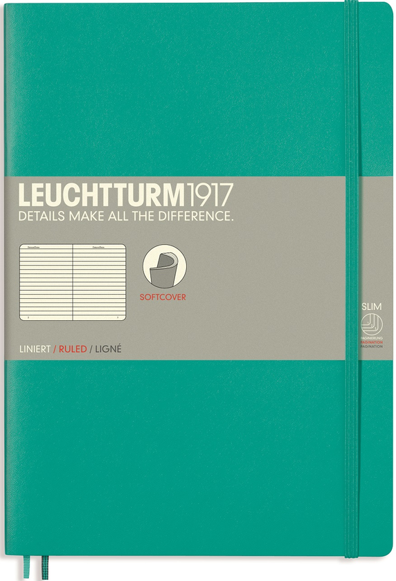  «Записная книжка Leuchtturm1917 изумрудная (355294)», бренда Leuchtturm1917 - фото №1