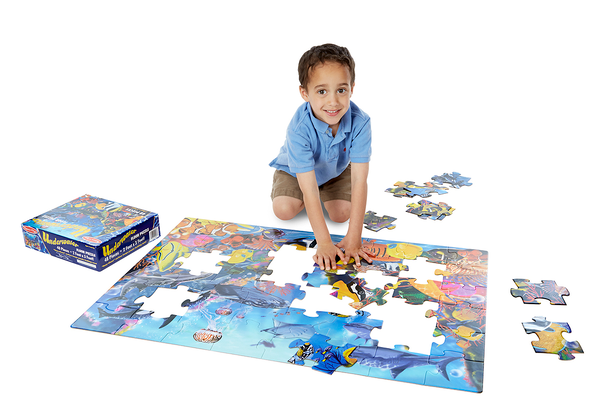  «Напольный пазл Melissa & Doug Водный мир 48 элементов (MD10427)», бренда Melissa & Doug - фото №1