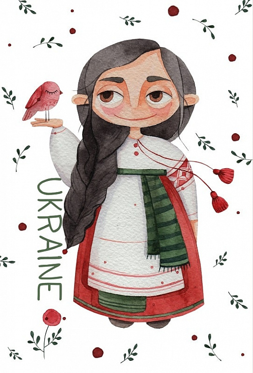  «Листівка PollyArt Ukraine. Моя пташка», бренда PollyArt - фото №1