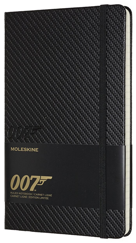  «Записная книга Moleskine James Bond в линию карбон (LEJBQP060A)», бренда Moleskine - фото №1
