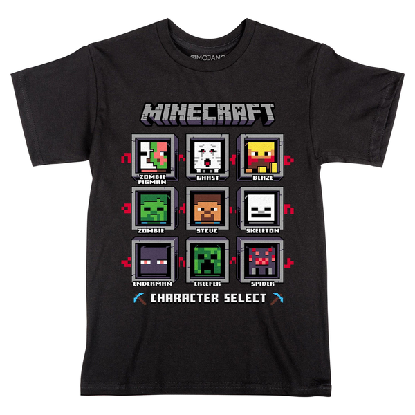 «Футболка JINX Minecraft Character Select L (JINX-9042 BLL)», бренду JINX - фото №1
