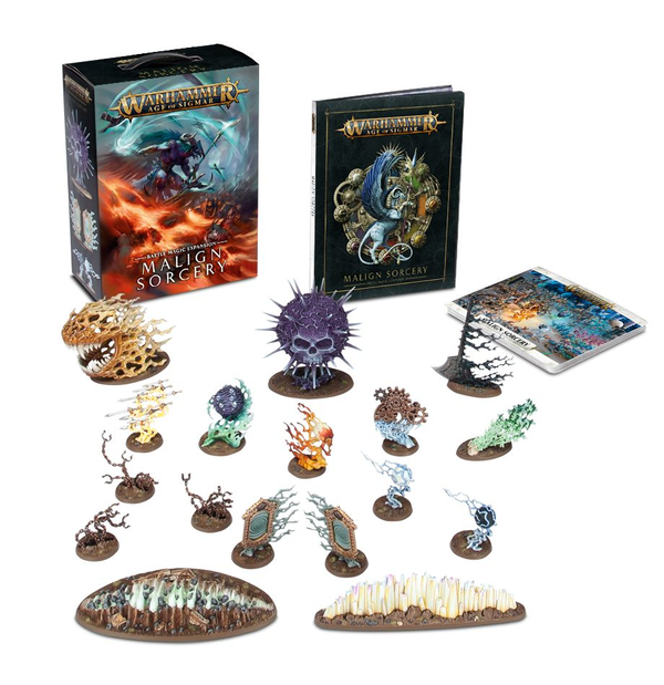  «Дополнение к настольной игре Games Workshop Warhammer Age of Sigmar: Malign Sorcery (60120299001)», бренда Games Workshop - фото №1