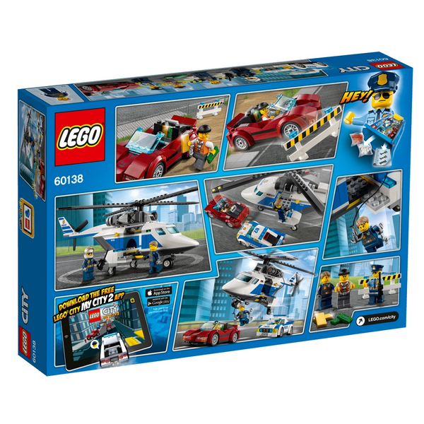  «Конструктор LEGO City Стремительная погоня (60138)», бренда LEGO - фото №1