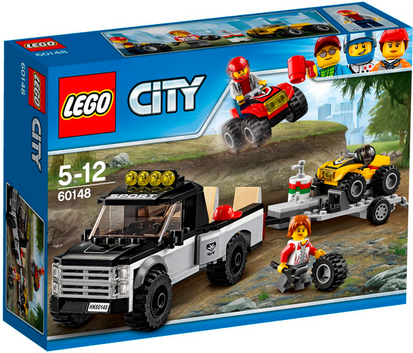  «Конструктор LEGO City Гоночная команда (60148)», бренда LEGO - фото №1