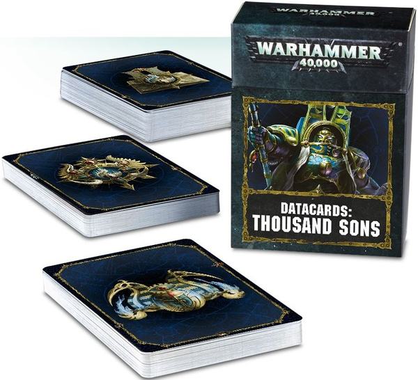  «Набор карт Games Workshop Warhammer 40,000 Datacards: Thousand Sons (60220102006)», бренда Games Workshop - фото №1