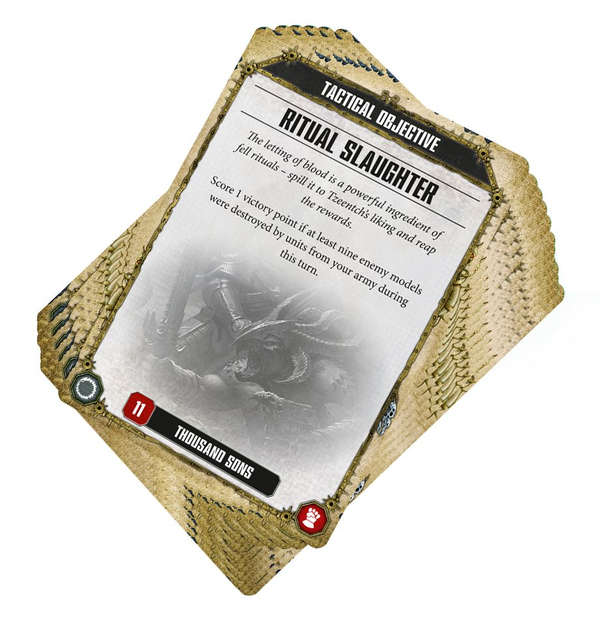  «Набор карт Games Workshop Warhammer 40,000 Datacards: Thousand Sons (60220102006)», бренда Games Workshop - фото №1