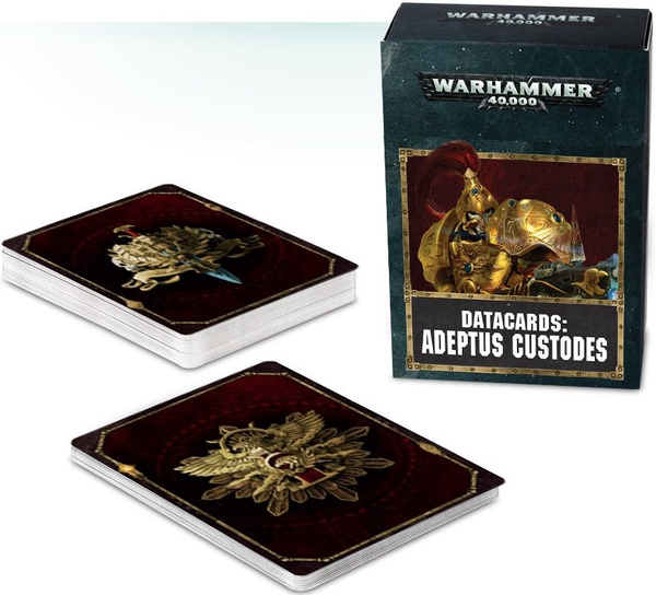  «Набор карт Games Workshop Datacards: Adeptus Custodes (60220108002)», бренда Games Workshop - фото №1