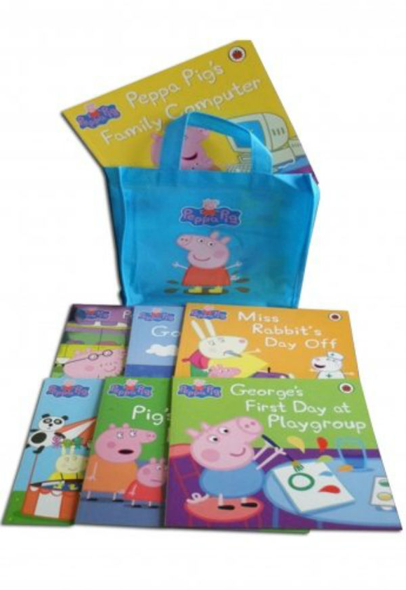 Бумажная книга «Peppa Pig Storybook Bag X 10 blue» - фото №1