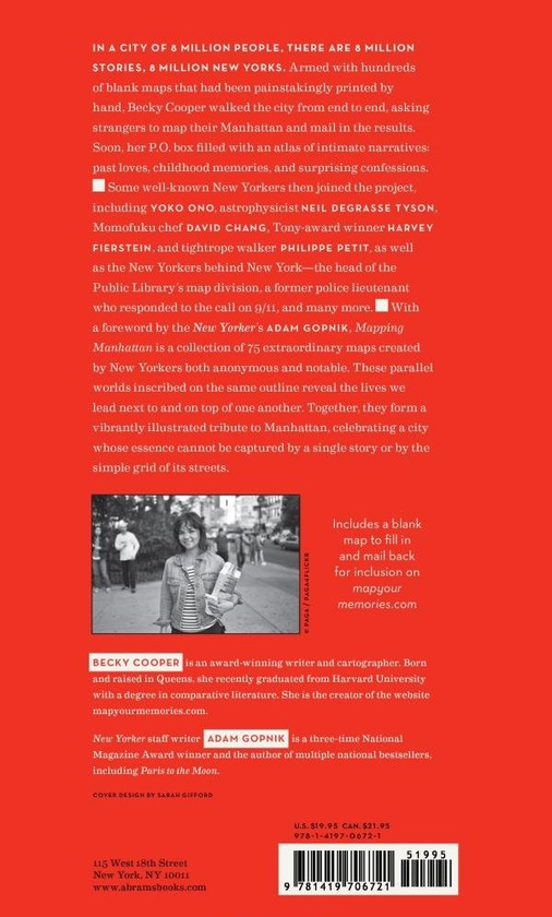 Бумажная книга «Mapping Manhattan. A Love (and Sometimes Hate) Story in Maps by 75 New Yorkers», автор Бекки Купер - фото №1