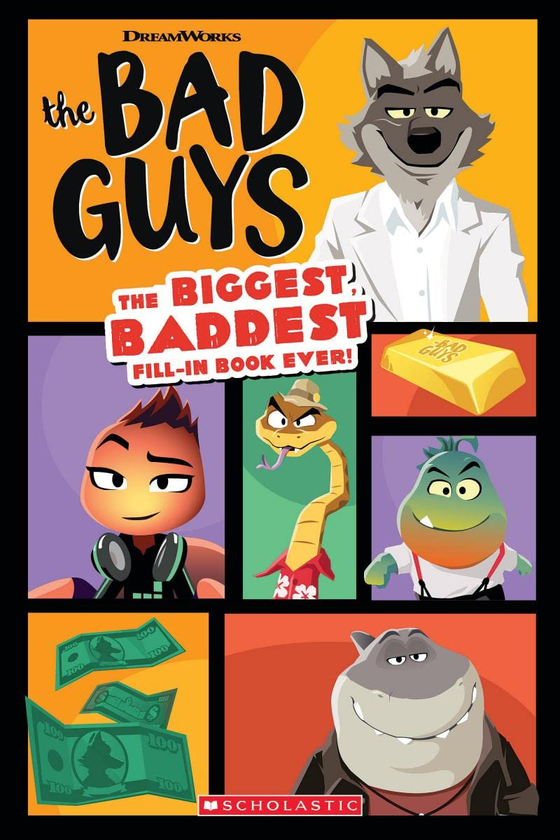 Бумажная книга «The Bad Guys Movie. The Biggest, Baddest Fill-in Book Ever!», автор Теренс Кроуфорд - фото №1