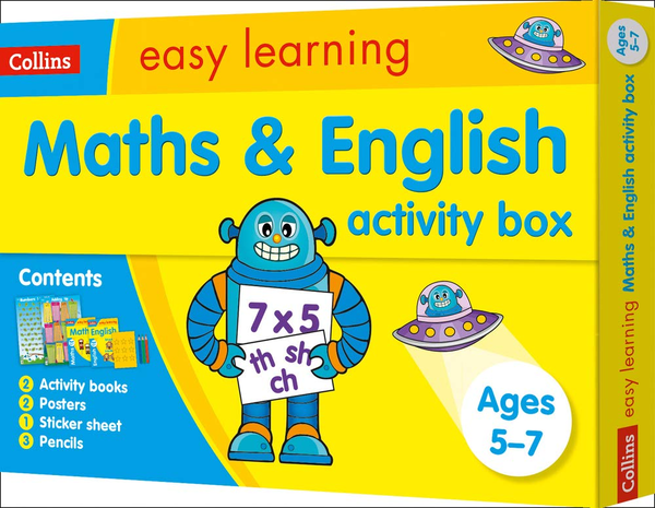 Паперова книга «Maths and English Activity Box Ages 5-7: Ideal for Home Learning» - фото №1