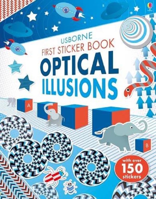 Паперова книга «First Sticker Book Optical Illusions» - фото №1