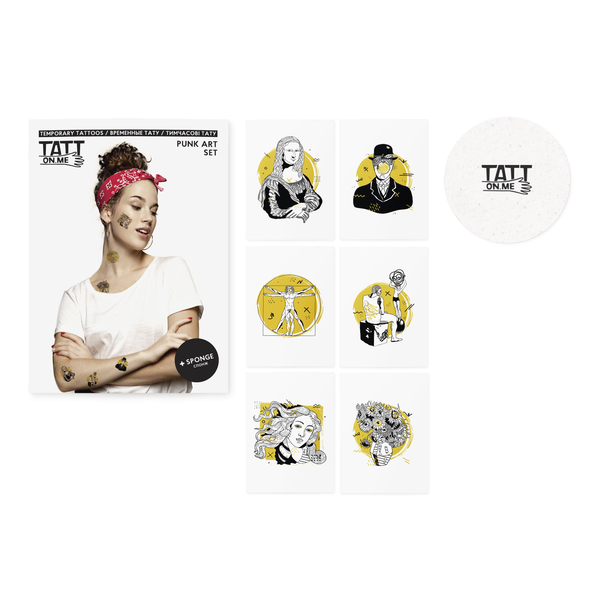 «Тимчасові тату TATTon.me Punk Art set», бренду TATTon.me - фото №1