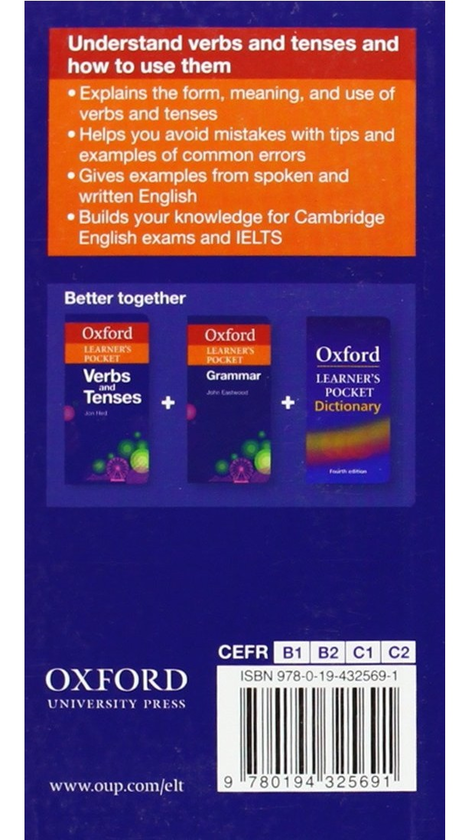 Бумажная книга «Oxford Learners Pocket Verbs and Tenses», автор Jon Hird - фото №1