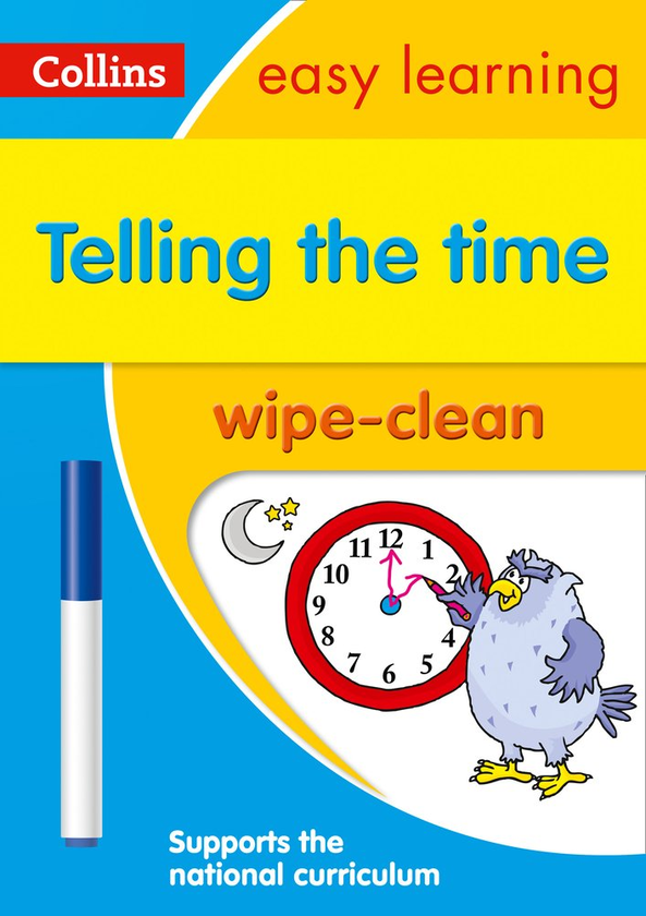 Бумажная книга «Telling the Time Wipe Clean Activity Book: Ideal for Home Learning» - фото №1