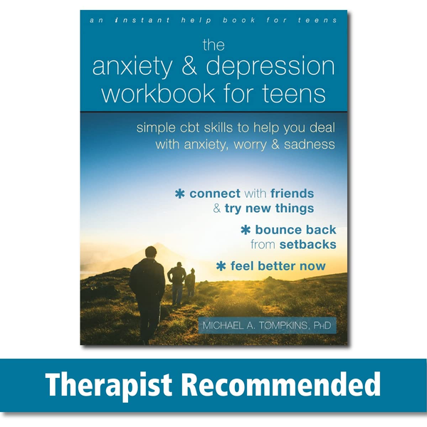 Паперова книга «The Anxiety and Depression Workbook for Teens», автор Майкл А. Томпкінс - фото №1