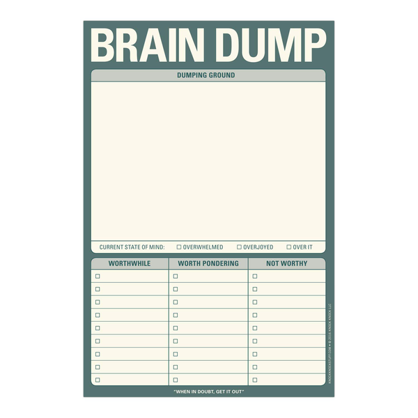 Паперова книга «Brain Dump Pad» - фото №1