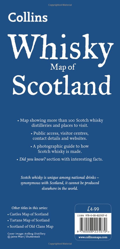 Бумажная книга «Collins Pictorial Maps — Whisky Map of Scotland », автор Collins Maps - фото №1