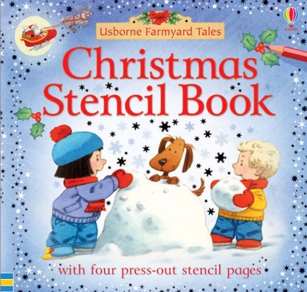 Бумажная книга «Christmas Stencil Book», автор Джилл Доэрти - фото №1