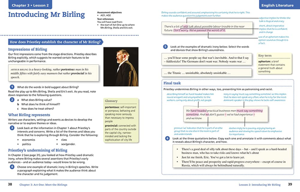 Бумажная книга «AQA GCSE (9-1) English Literature and Language - An Inspector Calls» - фото №1