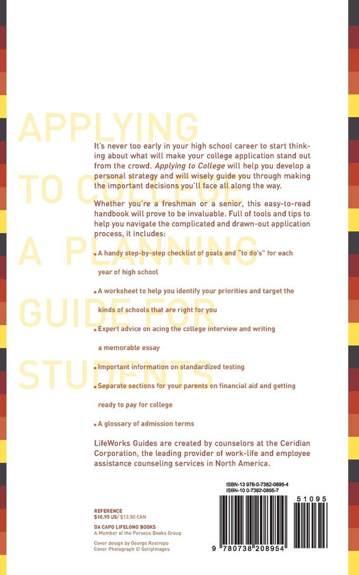 Бумажная книга «Applying To College. A Planning Guide For Students», автор Кейси Уоттс - фото №1