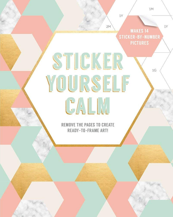 Паперова книга «Sticker Yourself Calm», автор Есме Ротманс - фото №1