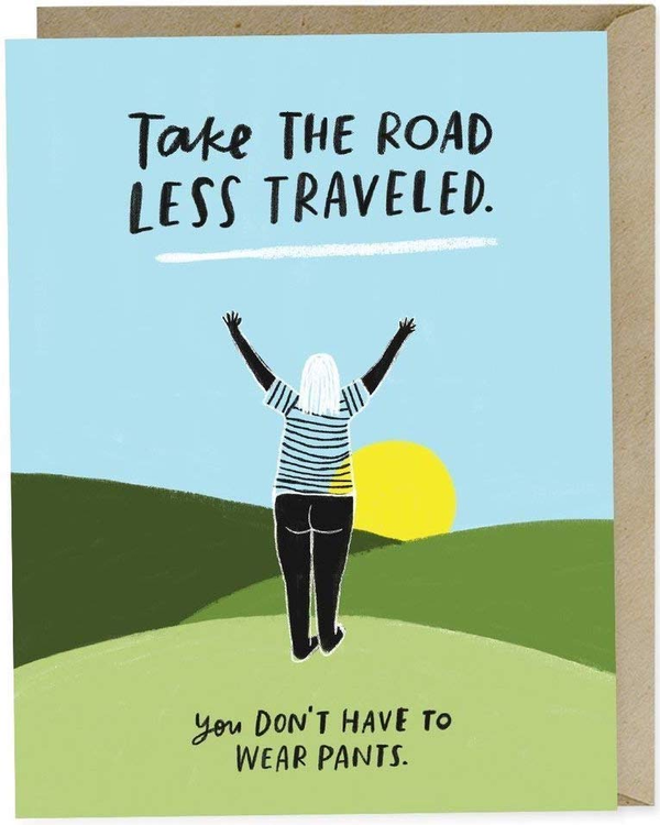Бумажная книга «Take The Road Less Traveled Card» - фото №1