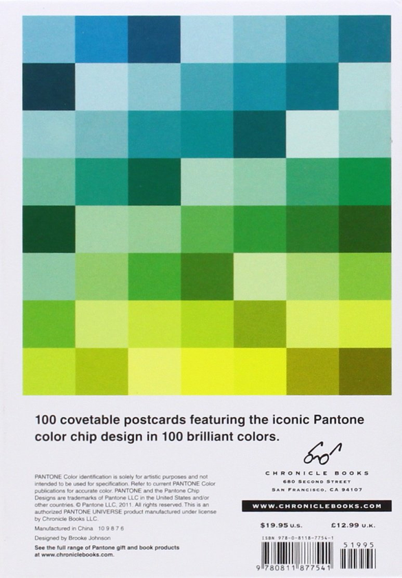 Бумажная книга «Pantone Postcard Box. 100 Postcards » - фото №1