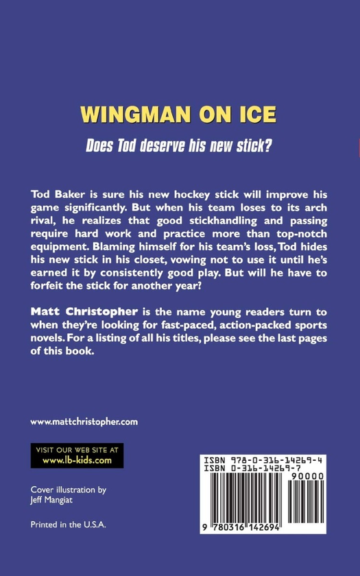 Бумажная книга «Wingman On Ice», автор Мэтт Кристофер - фото №1