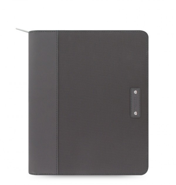  «Чехол-блокнот на молнии Filofax Microfiber iPad Air Case серый (829840)», бренда Filofax - фото №1