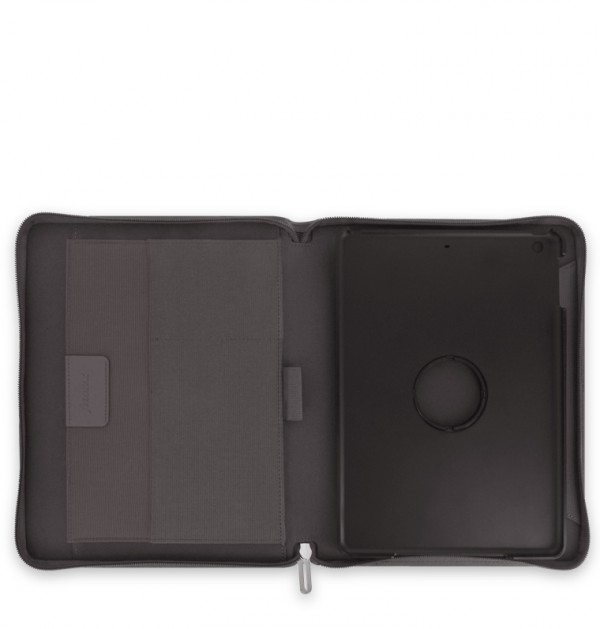  «Чехол-блокнот на молнии Filofax Microfiber iPad Air Case серый (829840)», бренда Filofax - фото №1