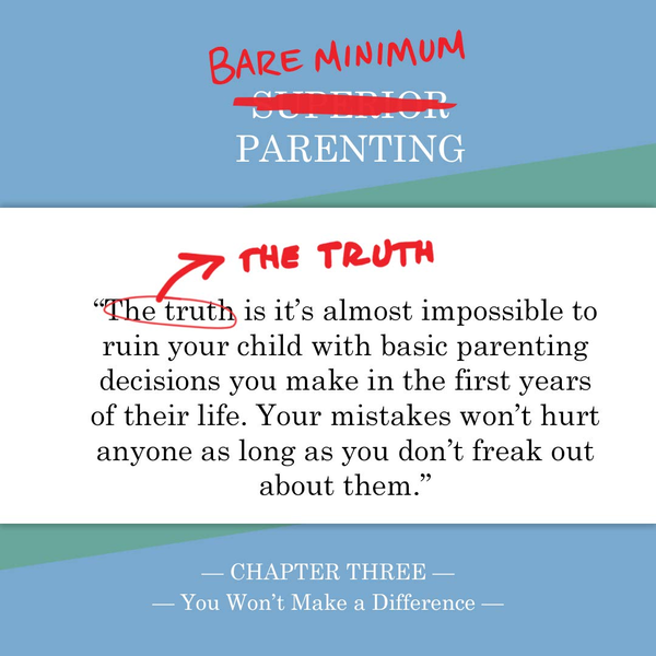 Бумажная книга «Bare Minimum Parenting. The Ultimate Guide to Not Quite Ruining Your Child», автор Джеймс Бреаквелл - фото №1