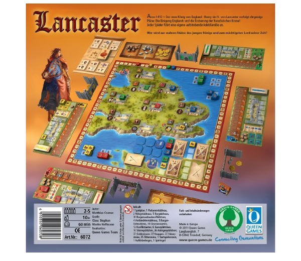  «Настольная игра Queen Games Lancaster (16221)», бренда Queen Games - фото №1