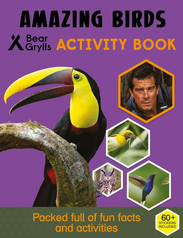 Бумажная книга «Bear Grylls Sticker Activity: Amazing Birds», автор Беар Гриллс - фото №1