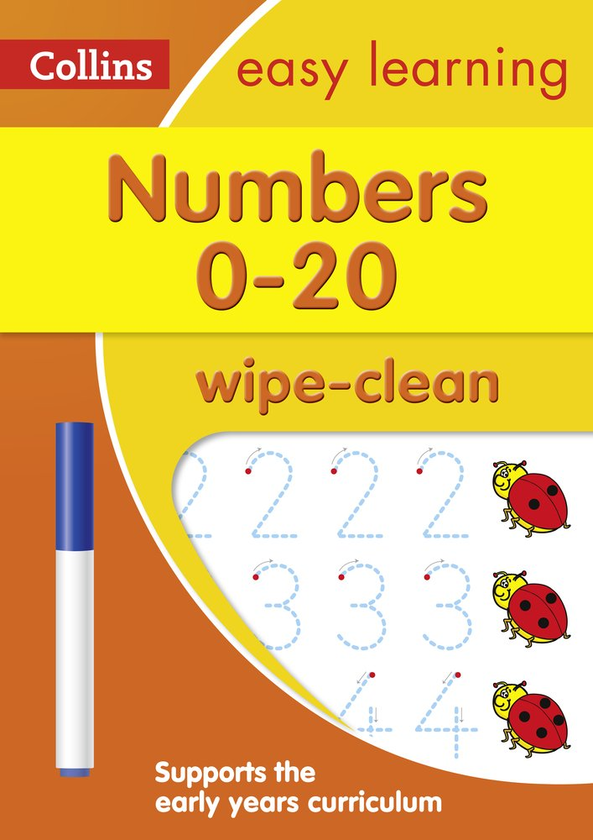 [object Object] «Numbers 0-20 Age 3-5 Wipe Clean Activity Book: Ideal for Home Learning» - фото №1