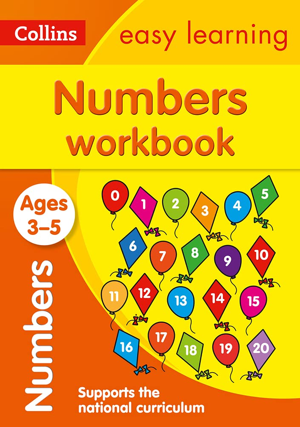 Бумажная книга «Numbers Workbook Ages 3-5: Prepare for Preschool with Easy Home Learning» - фото №1