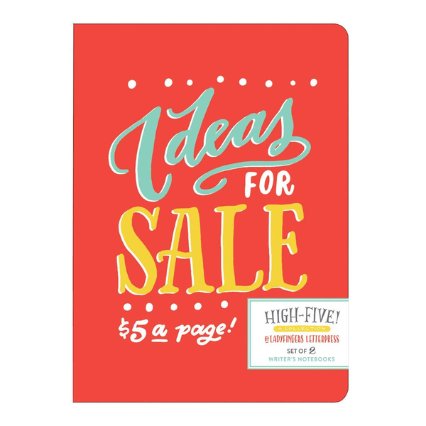 Паперова книга «Ladyfingers Letterpress High Five Writer's Notebook Set» - фото №1