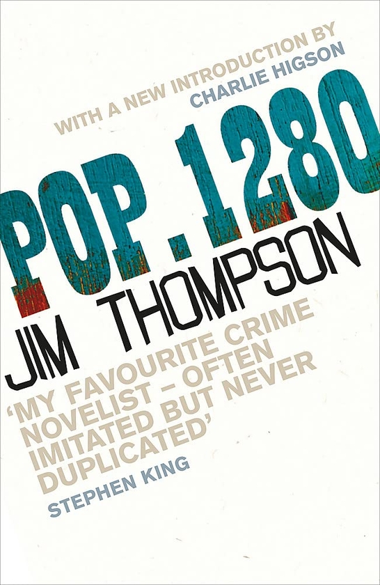 Бумажная книга «POP. 1280», автор Джим Томпсон - фото №1