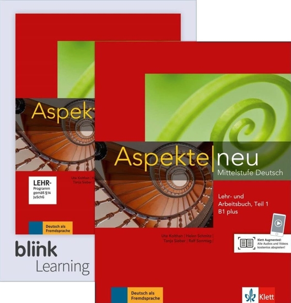 [object Object] «Aspekte neu B1+. Teil 1. Media Bundle BlinkLearning. Lehr- und Arbeitsbuch mit Audios», авторов Уте Койтан, Таня Майр-Зибер, Хелен Шмитц, Ральф Соннтаг, Ульрике Мориц, Ральф-Питер Леше - фото №1