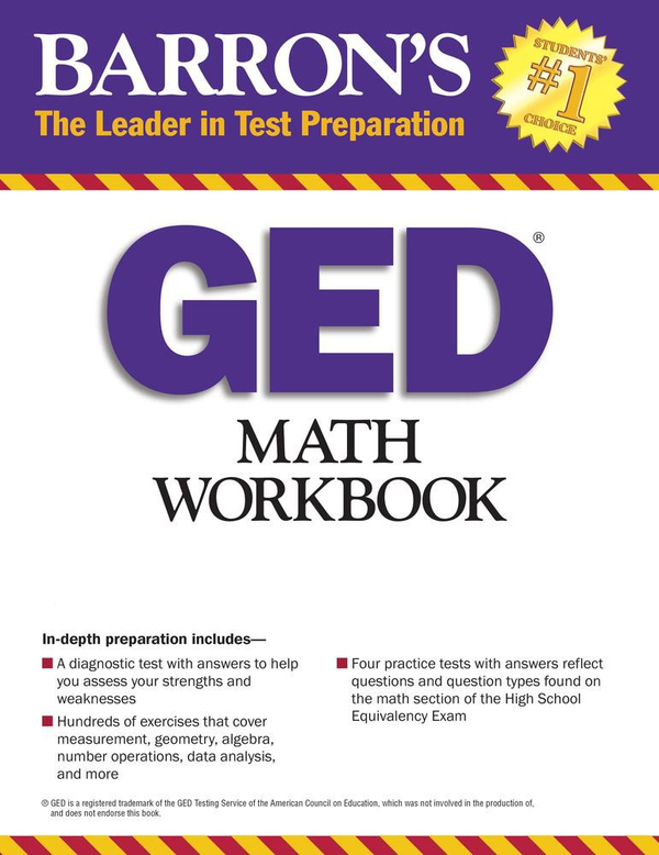 Бумажная книга «Math Workbook For The GED Test», автор Джоанна Холм - фото №1