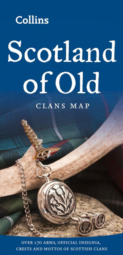 Бумажная книга «Collins Pictorial Maps — Scotland of Old: Clans Map of Scotland», автор Collins Maps - фото №1