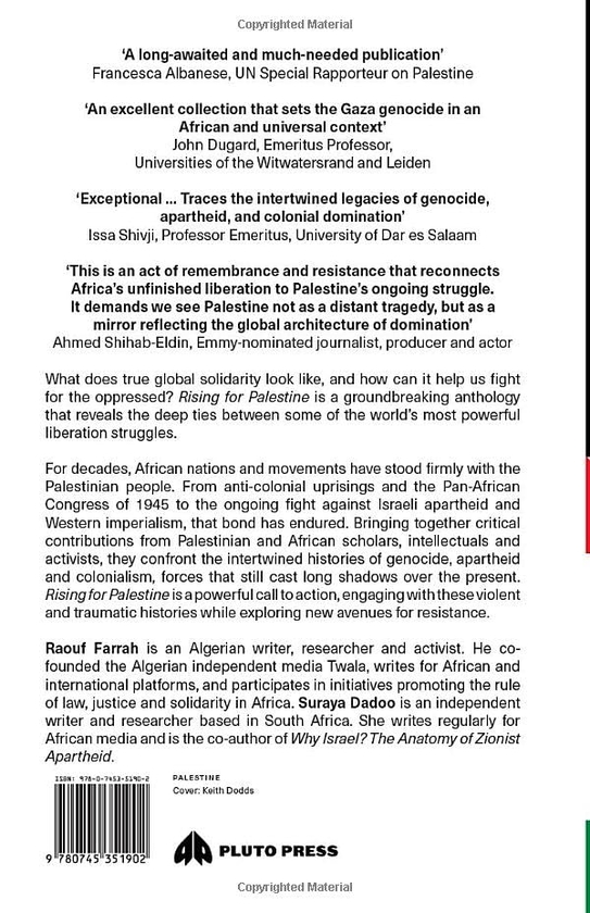 Паперова книга «Rising for Palestine. Africans in Solidarity for Decolonisation and Liberation» - фото №1
