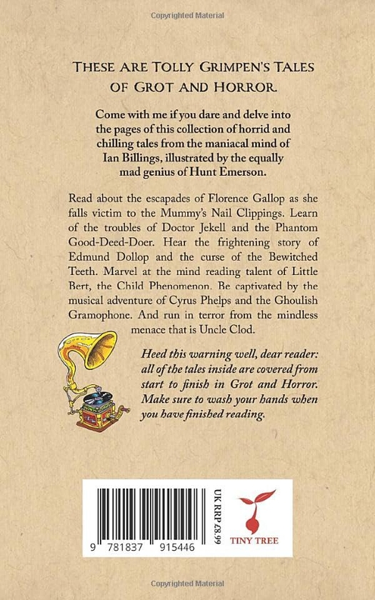 Бумажная книга «Tolly Grimpen's Tales of Grot and Horror», автор Ян Биллингс - фото №1
