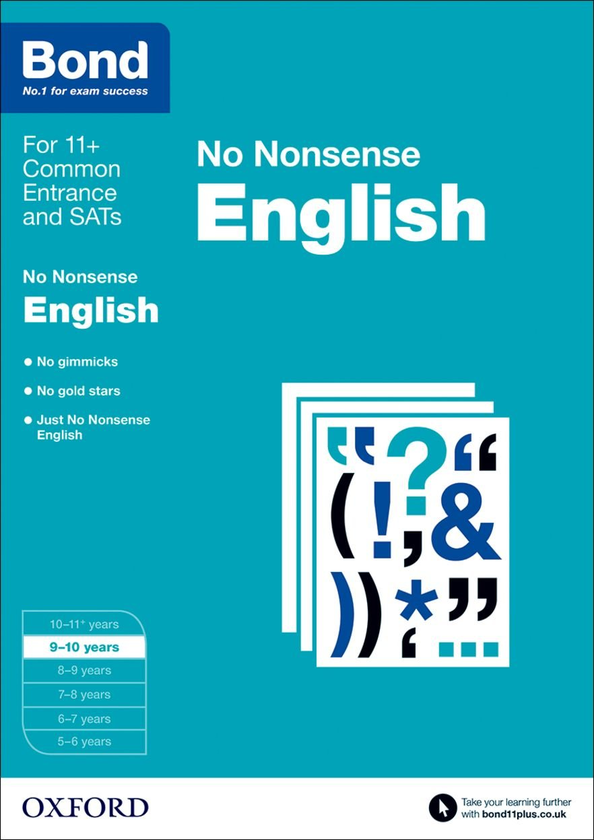 Бумажная книга «Bond: English: No Nonsense : 9-10 years», автор Фрэнсис Орчард - фото №1
