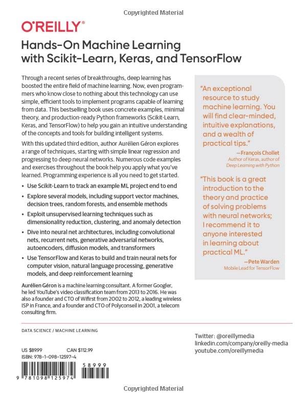 Книга «Hands-On Machine Learning with Scikit-Learn, Keras, and