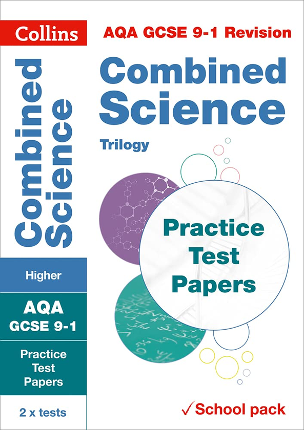 [object Object] «AQA GCSE 9-1 Combined Science Higher Practice Test Papers: Shrink-Wrapped School Pack» - фото №1