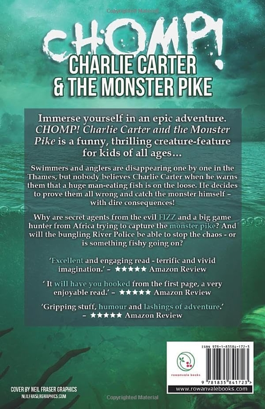 Паперова книга «CHOMP! Charlie Carter and the Monster Pike», автор Девід Роджерс - фото №1