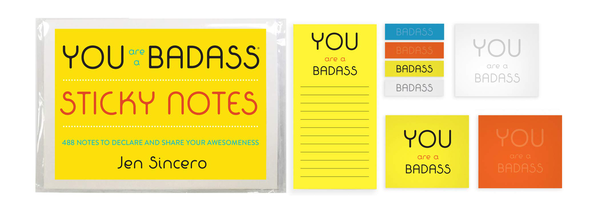 [object Object] «You Are a Badass® Sticky Notes. 488 Notes to Declare and Share Your Awesomeness», автор Джен Синсеро - фото №2 - миниатюра
