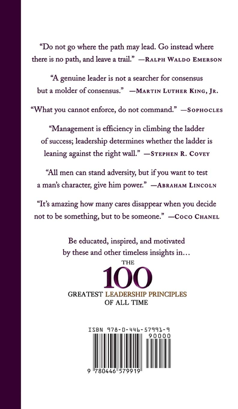 Бумажная книга «The 100 Greatest Leadership Principles of All Time» - фото №1